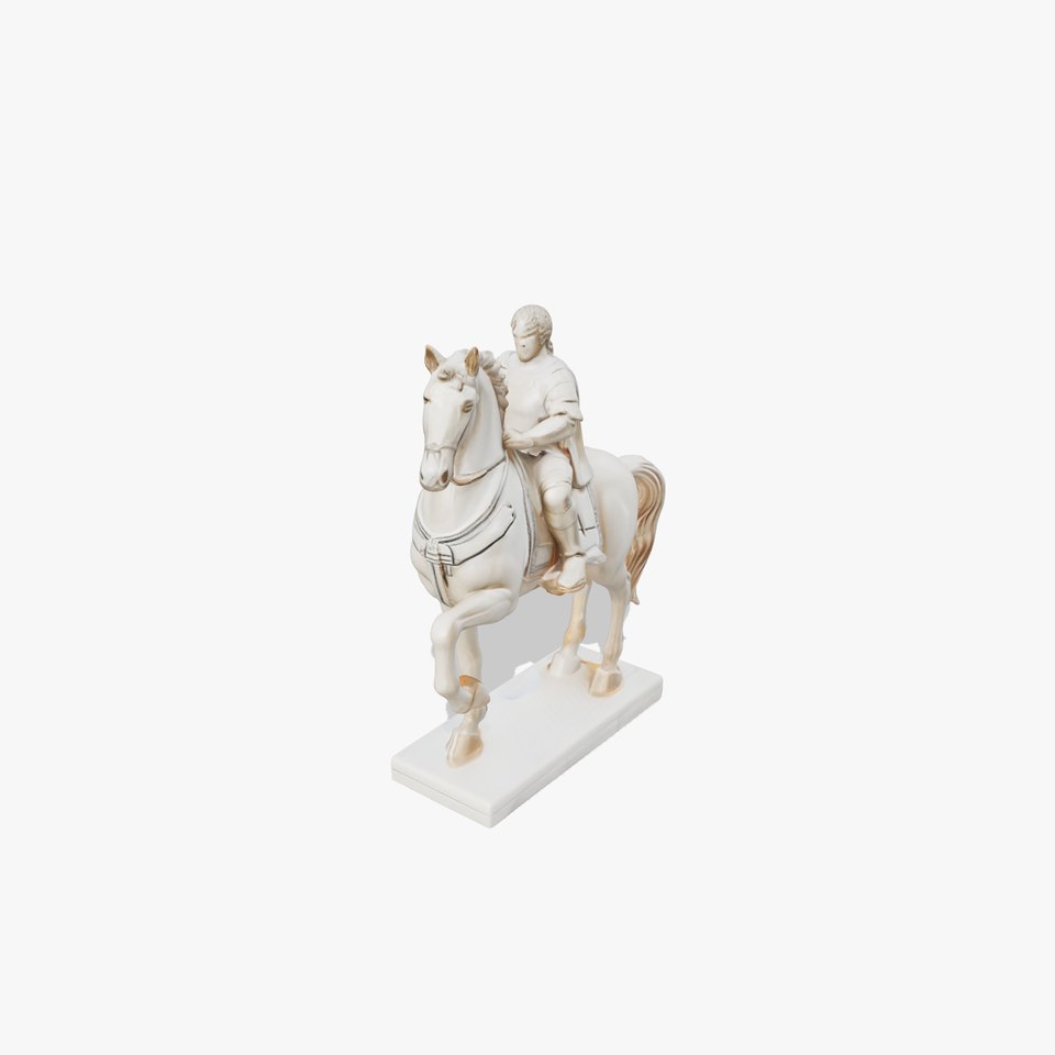 Renaissance Horse and Rider Sculpture model pack